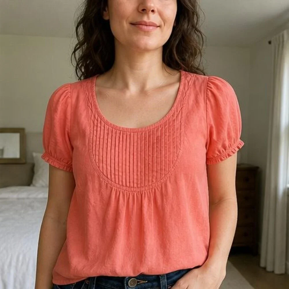 Sage Puff Sleeve Top